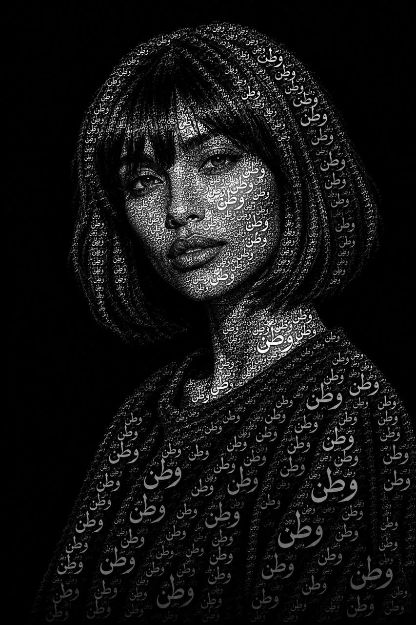 تایپوگرافی — Girly AI image prompt