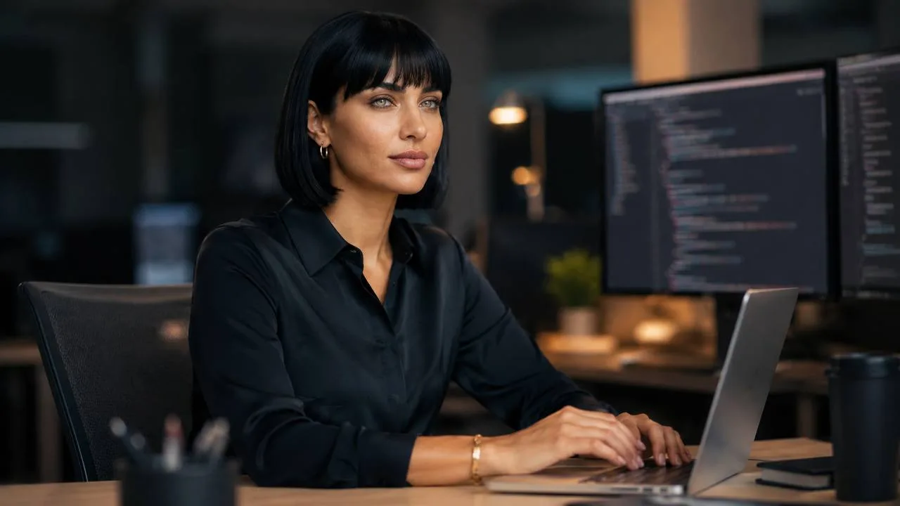 Startup and technology space profile — Girly AI image prompt