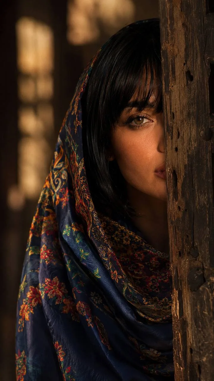 Cinematic Artistic Portrait — Girly AI image prompt