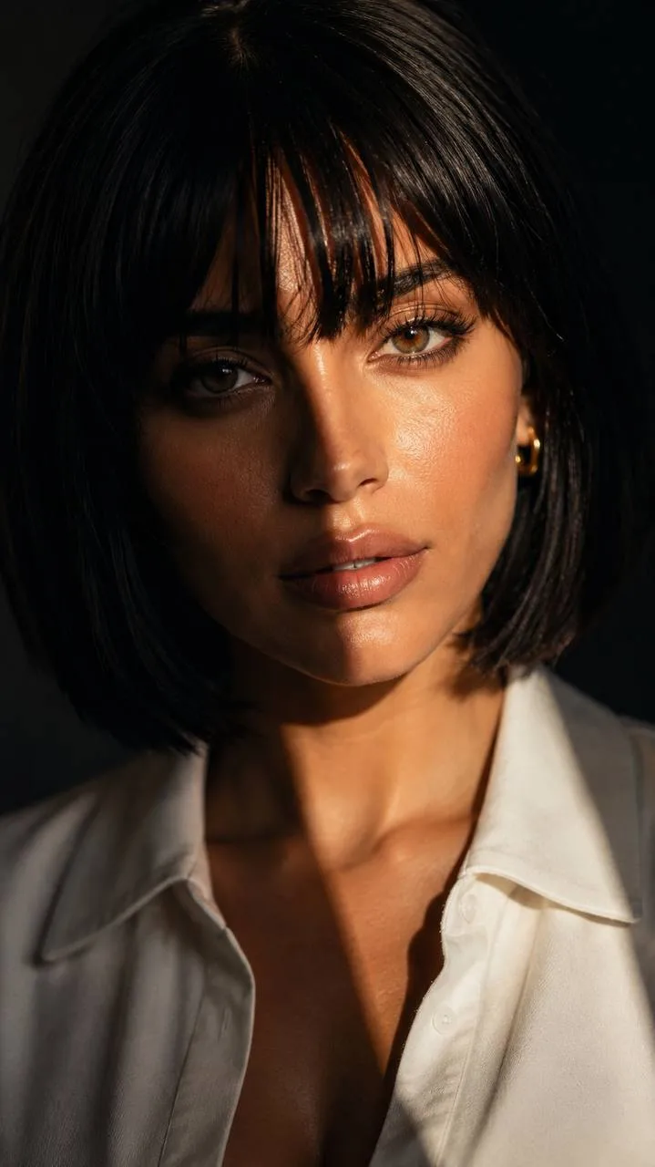 Half-face portrait in sunlight — Girly AI image prompt