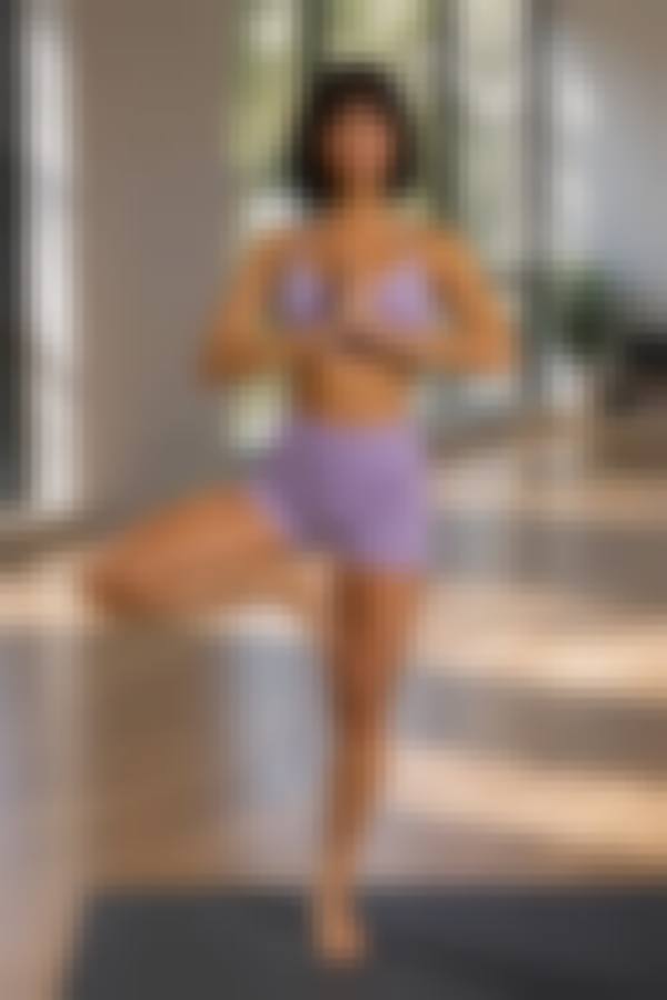 یوگا کار زن — Girly AI image prompt
